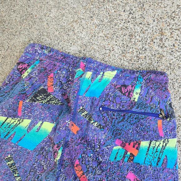 Vtg 80s 90s Og Rare NIKE ACG Abstract All Over Print Workout Pants Leggings 25" - Picture 4 of 8